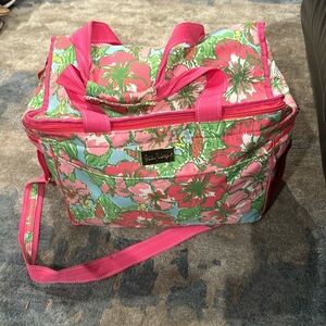 LILLY PULITZER NWOT Large Insulated Lined Beach Cooler Tote Bag w/ Strap